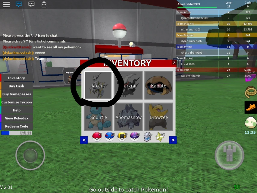 Omg I Caught An Arceus At Pokeblox Image By Turkflame